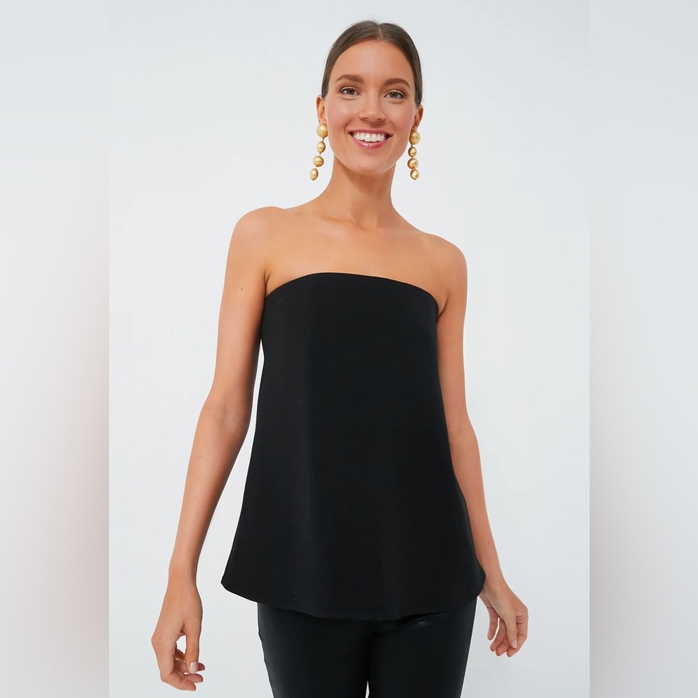 Tuckernuck Strapless Noir Crepe Marin Top